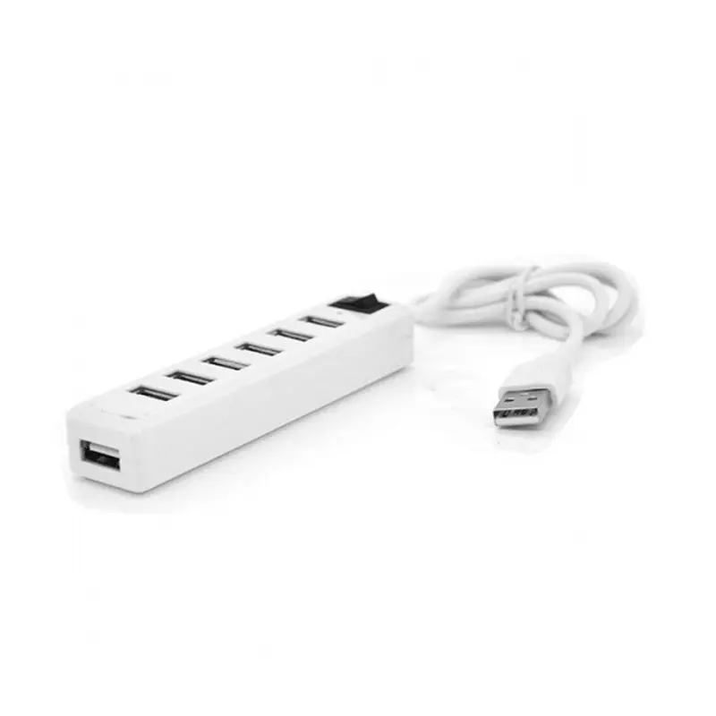 Концентратор USB2.0 Voltronic 7хUSB2.0 White (YT-H7S-W/12904), Blister
