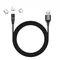 Кабель ColorWay USB - Lightning + micro USB + USB Type-C (M/M), Magnetic Data/Quick Charge, 2.4 А, 1 м, Black (CW-CBUU038-BK)