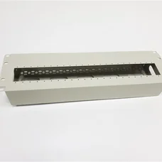 Кронштейн кріплення DIN-рейки 19" 3Uх23Din, сірий
