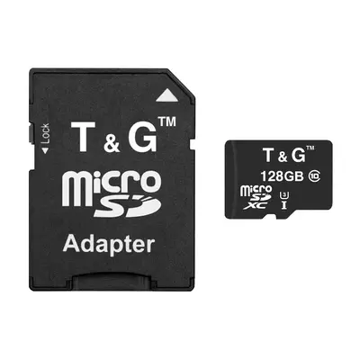 Карта пам`ятi MicroSDXC 128GB UHS-I U3 Class 10 T&G + SD-adapter (TG-128GBSD10U3-01) Карта пам`ятi MicroSDXC 128GB UHS-I U3 Class 10 T&G + SD-adapter (TG-128GBSD10U3-01)