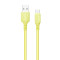 Кабель ColorWay USB - micro USB (M/M), soft silicone, 2.4 А, 1 м, Yellow (CW-CBUM043-Y)