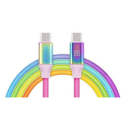 Кабель REAL-EL Premium USB Type-C - USB Type-C (M/M), 1 м, Rainbow (EL123500053)