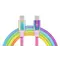 Кабель REAL-EL Premium USB Type-C - USB Type-C (M/M), 1 м, Rainbow (EL123500053)