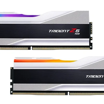 Модуль пам`ятi DDR5 2x16GB/6000 G.Skill Trident Z5 RGB Silver (F5-6000J4040F16GX2-TZ5RS)