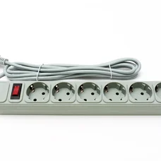 Фільтр живлення ProLogix (PRS-075P6-30G) 0.75 мм, 6 розеток, 3 м, сірий