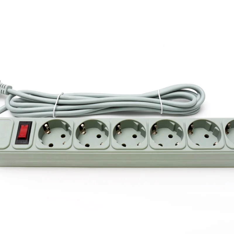 Фільтр живлення ProLogix (PRS-075P6-30G) 0.75 мм, 6 розеток, 3 м, сірий