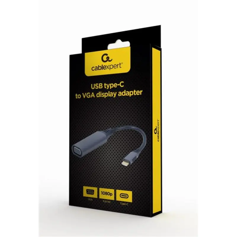 Адаптер Cablexpert VGA - USB Type-C (F/M), 0.15 м, Black (A-USB3C-VGA-01) Адаптер Cablexpert VGA - USB Type-C (F/M), 0.15 м, Black (A-USB3C-VGA-01)