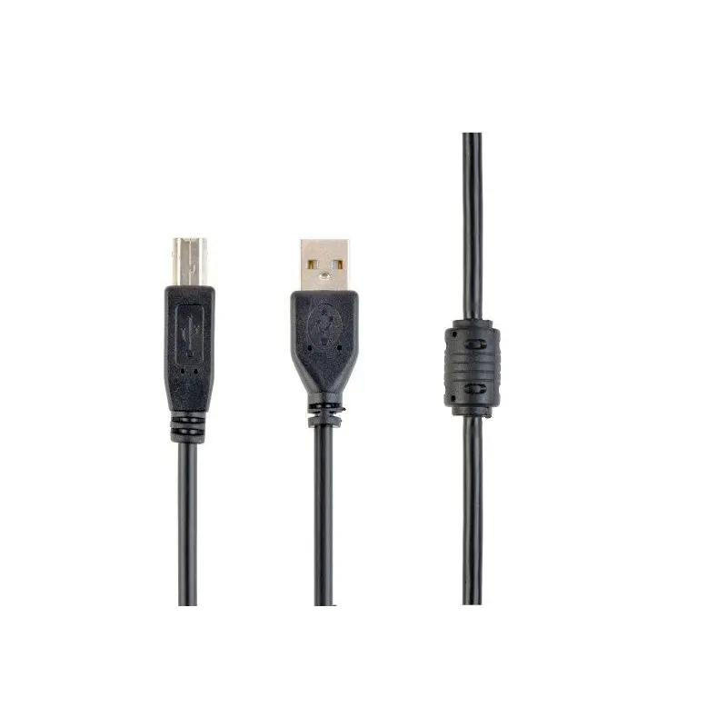 Кабель Cablexpert (CCFB-USB2-AMBM-1.5M) USB2.0-USB-B, феррит, 1.5 м, чорний Кабель Cablexpert (CCFB-USB2-AMBM-1.5M) USB2.0-USB-B, феррит, 1.5 м, чорний