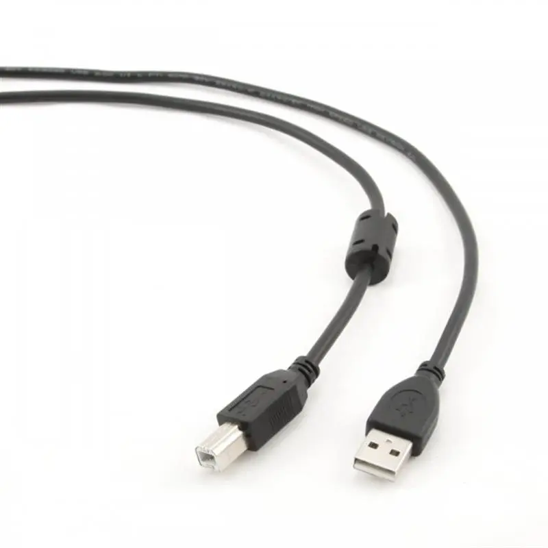 Кабель Cablexpert (CCFB-USB2-AMBM-1.5M) USB2.0-USB-B, феррит, 1.5 м, чорний Кабель Cablexpert (CCFB-USB2-AMBM-1.5M) USB2.0-USB-B, феррит, 1.5 м, чорний