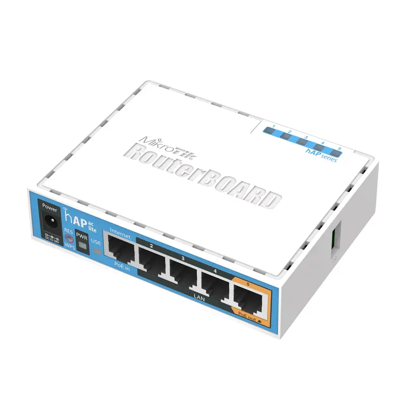 Бездротовий маршрутизатор Mikrotik hAP AC Lite (RB952UI-5AC2ND) Бездротовий маршрутизатор Mikrotik hAP AC Lite (RB952UI-5AC2ND)
