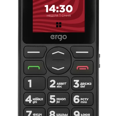 Мобiльний телефон Ergo R181 Dual Sim Black