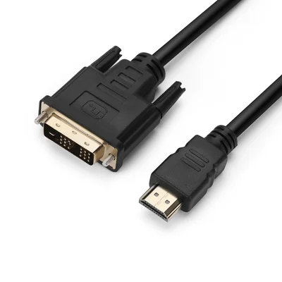 Кабель Prologix Premium HDMI - DVI V 1.3 (M/M), Single Link, 18+1, 0.5 м, Black (PR-HDMI-DVI-P-01-30-05m)