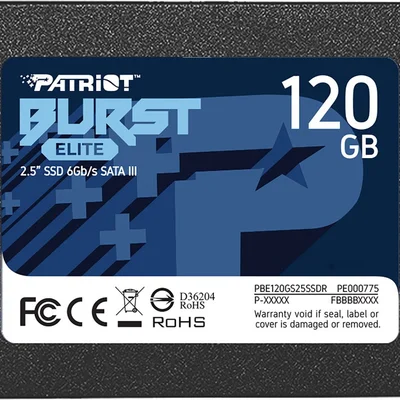 Накопичувач SSD 120GB Patriot Burst Elite 2.5" SATAIII TLC (PBE120GS25SSDR)