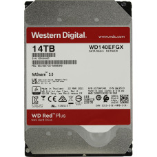 Накопичувач HDD SATA 14.0TB WD Red Plus 7200rpm 512MB (WD140EFGX)