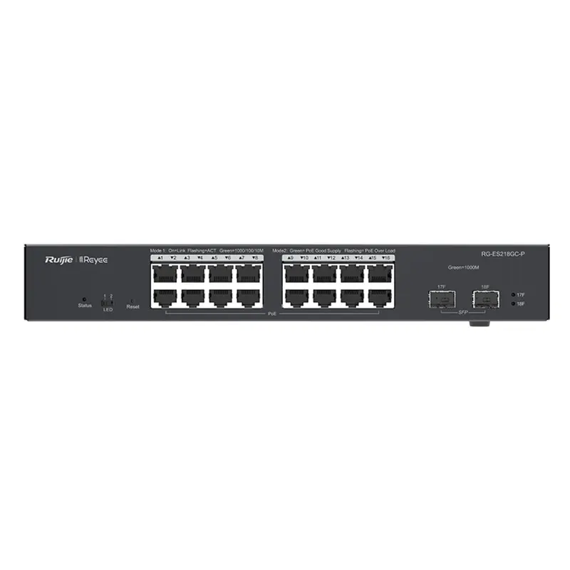Комутатор Ruijie Reyee RG-ES218GC-P Комутатор Ruijie Reyee RG-ES218GC-P