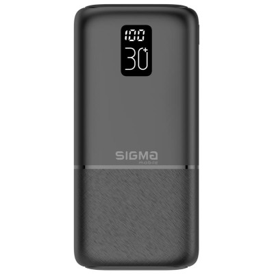 Універсальна мобільна батарея Sigma mobile X-Power SI30A3QL 30000mAh Black (4827798423912)