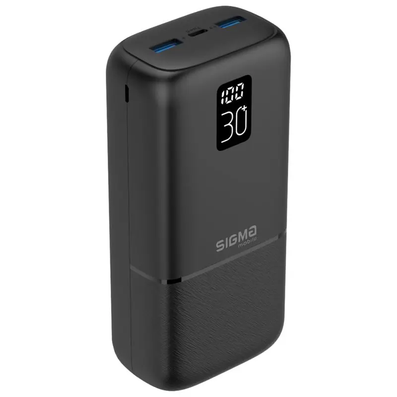 Універсальна мобільна батарея Sigma mobile X-Power SI30A3QL 30000mAh Black (4827798423912) Універсальна мобільна батарея Sigma mobile X-Power SI30A3QL 30000mAh Black (4827798423912)