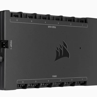 Інтелектуальний контролер RGB-підсвічування та швидкості обертання вентилятора Corsair Icue Commander Core XT (CL-9011112-WW)
