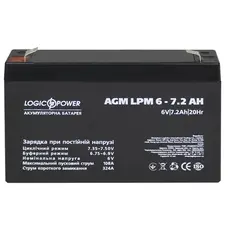 Акумуляторна батарея LogicPower LPM 6V 7.2AH (LPM 6 - 7.2 AH) AGM