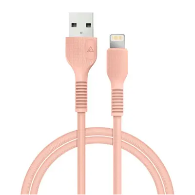 Кабель ACCLAB AL-CBCOLOR-L1PH USB - Lightning (M/M), 1.2 м, Peach (1283126518201)