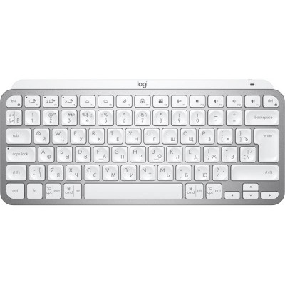 Клавіатура бездротова Logitech MX Keys Mini Wireless Illuminated UA Pale Gray (920-010499)