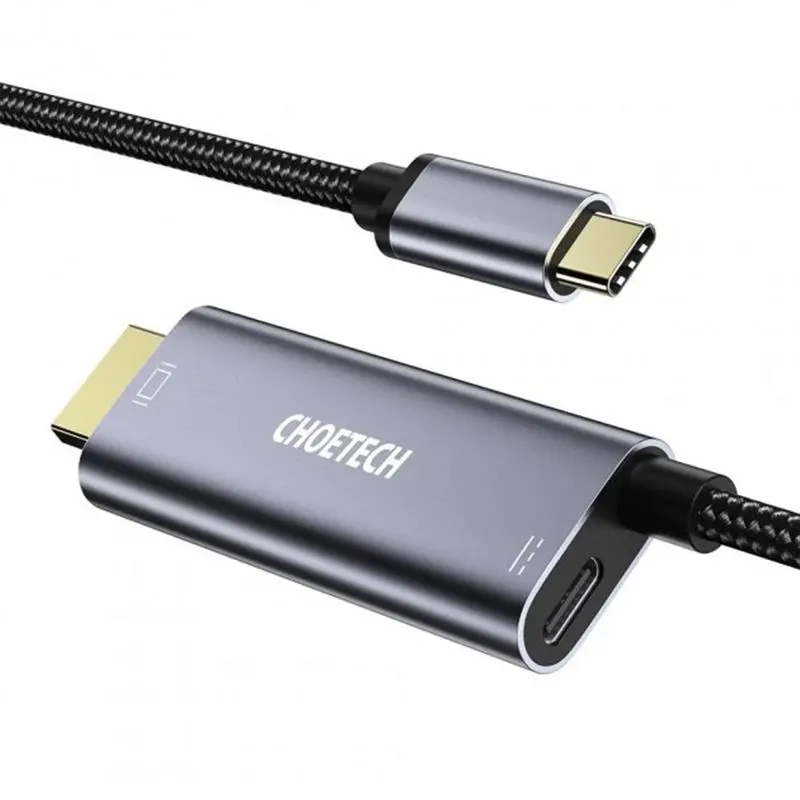 Кабель Choetech HDMI - USB Type-C (M/M), 1.8 м, Grey (XCH-M180GY) Кабель Choetech HDMI - USB Type-C (M/M), 1.8 м, Grey (XCH-M180GY)