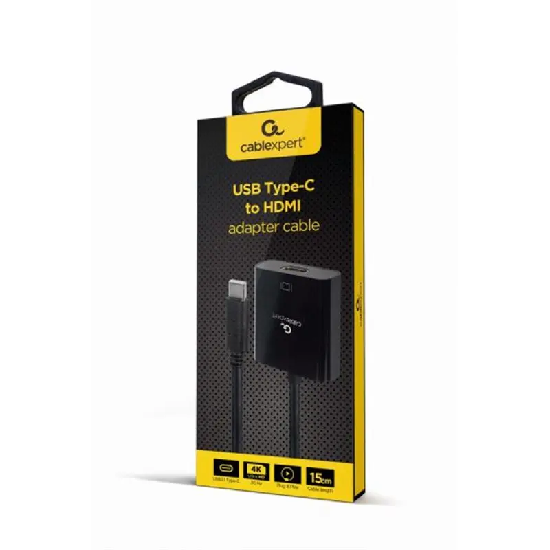 Адаптер Cablexpert USB Type-C - HDMI (M/F) Black (A-CM-HDMIF-03) Адаптер Cablexpert USB Type-C - HDMI (M/F) Black (A-CM-HDMIF-03)