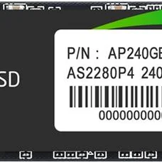 Накопичувач SSD 240GB Apacer AS2280P4 M.2 2280 PCIe 3.0 x4 3D TLC (AP240GAS2280P4-1)