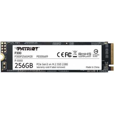 Накопичувач SSD 256GB Patriot P300 M.2 2280 PCIe 3.0 x4 NVMe TLC (P300P256GM28)