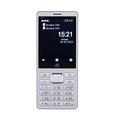 Мобiльний телефон 2E E280 2022 Dual Sim Silver (688130245227)
