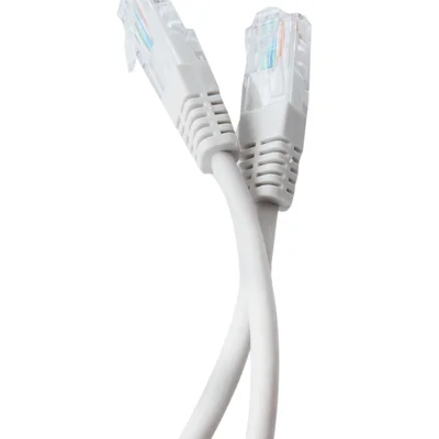 Патч-корд литий Tecro UTP-RJ45-0100, RJ45, Cat.5e, 1m, сірий