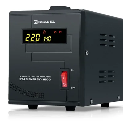 Стабілізатор REAL-EL Stab Energy-1000 Black