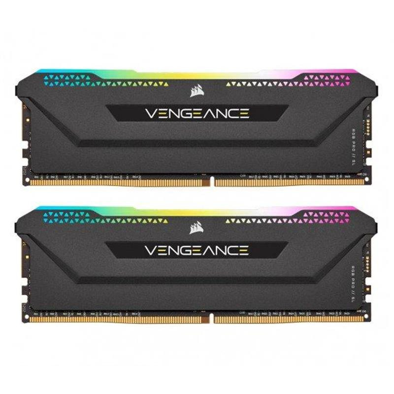 Модуль пам`ятi DDR4 2x16GB/3600 Corsair Vengeance RGB Pro SL Black (CMH32GX4M2D3600C18)