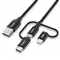 Кабель Choetech USB - Lightning + microUSB + USB Type-C (M/M), 1.2 м, Black (IP0030-BK) Кабель Choetech USB - Lightning + microUSB + USB Type-C (M/M), 1.2 м, Black (IP0030-BK)