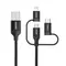 Кабель Choetech USB - Lightning + microUSB + USB Type-C (M/M), 1.2 м, Black (IP0030-BK) Кабель Choetech USB - Lightning + microUSB + USB Type-C (M/M), 1.2 м, Black (IP0030-BK)