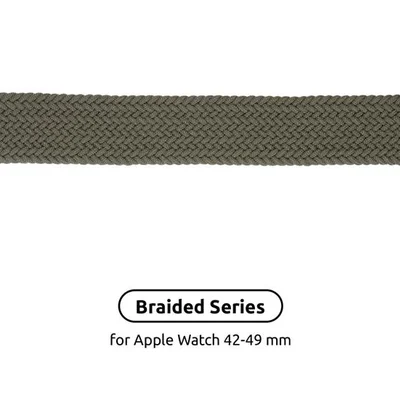 Ремінець Armorstandart Braided Solo Loop для Apple Watch 42mm/44mm/45mm/49mm Inverness Green Size 6 (148 mm) (ARM58075)
