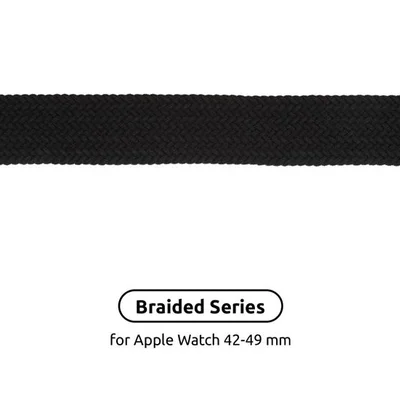 Ремінець Armorstandart Braided Solo Loop для Apple Watch 42mm/44mm/45mm/49mm Charcoal Size 10 (172 mm) (ARM58074)