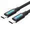 Кабель Vention USB Type-C - USB Type-C TPE Round PD 60W, 3A, 0.5 м, Black (COSBD) Кабель Vention USB Type-C - USB Type-C TPE Round PD 60W, 3A, 0.5 м, Black (COSBD)