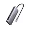 Концентратор USB Type-C Ugreen CM179 3xUSB 3.0 + HDMI + VGA + RJ45 1000M Ethernet + Cardreader, Gray (40873)