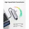 Концентратор USB Type-C Ugreen CM179 3xUSB 3.0 + HDMI + VGA + RJ45 1000M Ethernet + Cardreader, Gray (40873)