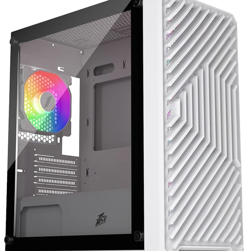 Корпус 1stPlayer T5-4F1-W-WH White без БЖ