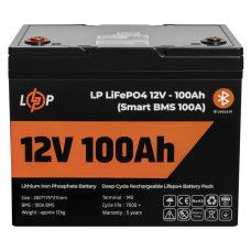 Акумуляторна батарея LogicPower 12V 100 AH (1280Wh) для ДБЖ (Smart BMS 100А) LiFePO4