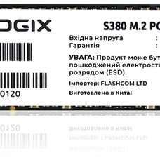 Накопичувач SSD 256GB Prologix S380 M.2 2280 PCIe 3.0 x4 NVMe TLC (PRO256GS380)