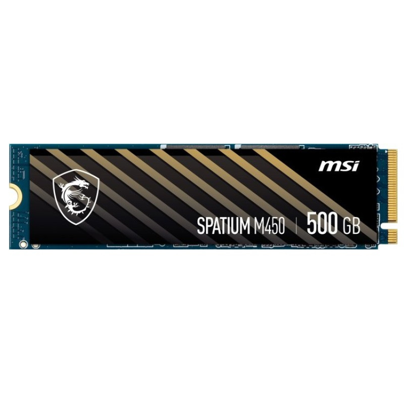 Накопичувач SSD 500GB MSI Spatium M450 M.2 2280 PCIe 4.0 x4 NVMe 3D NAND TLC (S78-440K220-P83)