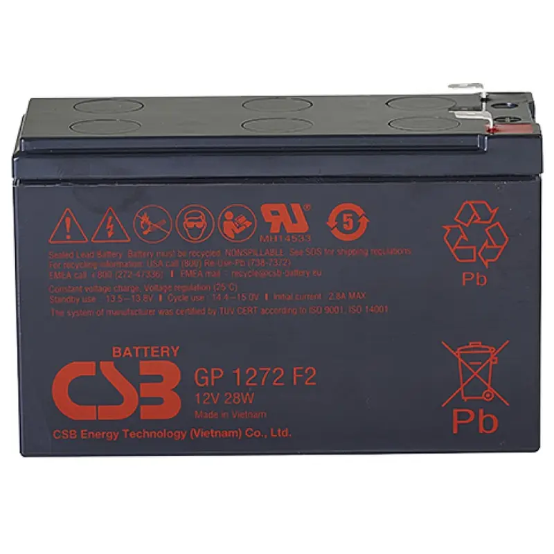 Акумуляторна батарея CSB 12V 7.2AH (GP1272, 28W) AGM Акумуляторна батарея CSB 12V 7.2AH (GP1272, 28W) AGM