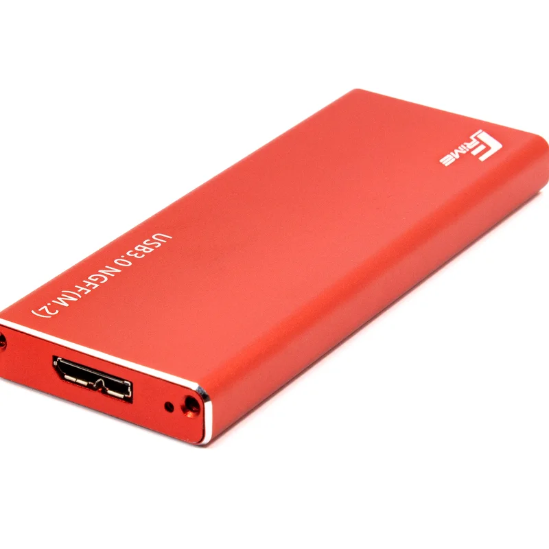 Зовнішня кишеня Frime M.2 NGFF SATA, USB 3.0, Metal, Red (FHE203.M2U30)