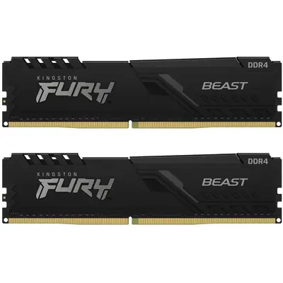 Модуль пам`ятi DDR4 2x4GB/3200 Kingston Fury Beast Black (KF432C16BBK2/8)