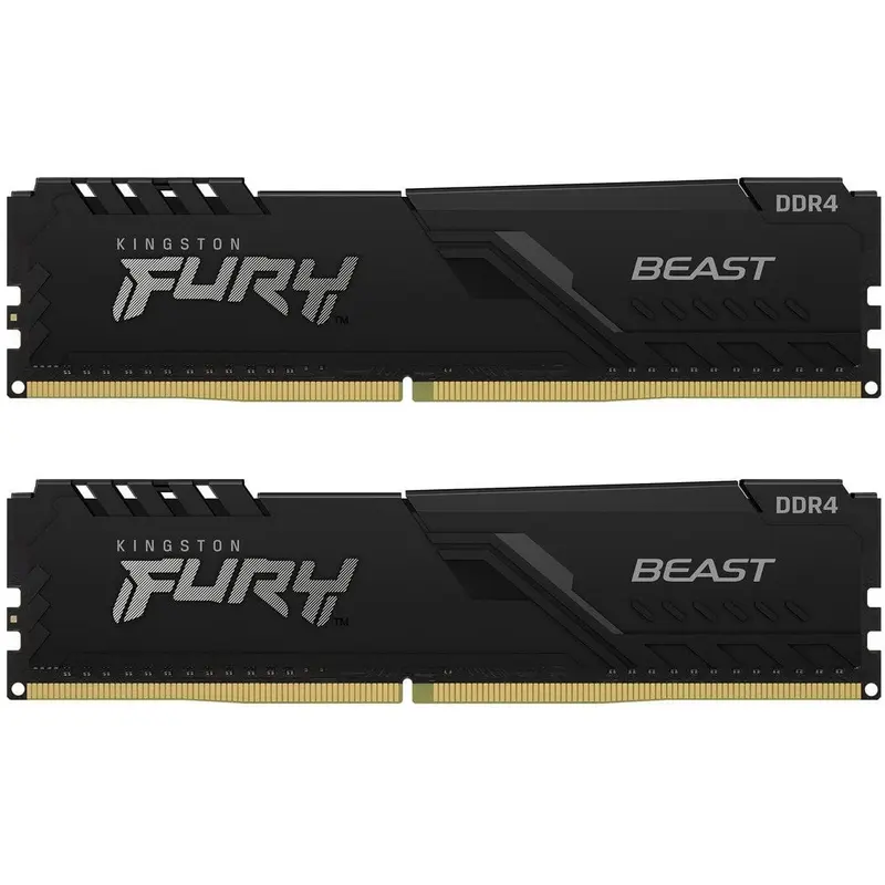 Модуль пам`ятi DDR4 2x4GB/3200 Kingston Fury Beast Black (KF432C16BBK2/8)