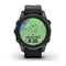 Смарт-годинник Garmin Fenix 7S Pro Sapphire Solar Carbon Gray Titanium with Black Silicone (010-02776-54)