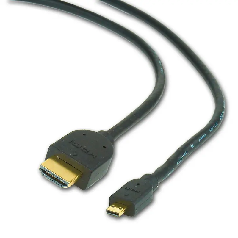 Кабель Cablexpert HDMI - micro-HDMI V 2.0 (M/M), 1.8 м, чорний (CC-HDMID-6) пакет Кабель Cablexpert HDMI - micro-HDMI V 2.0 (M/M), 1.8 м, чорний (CC-HDMID-6) пакет